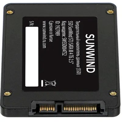 SSD диск SunWind ST3 4Tb SWSSD004TS2 Черный