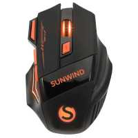 мышь SunWind SW-M715GW Black/Orange Черный