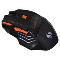 мышь SunWind SW-M715GW Black/Orange Черный