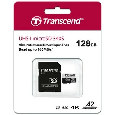 карта памяти Transcend 128GB TS128GUSD340S