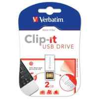 флешка Verbatim 2GB CLIP-IT 043902-177 White