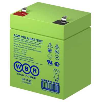 батарея для UPS WBR GP1245 12V16W