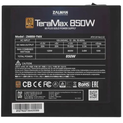 блок питания Zalman TeraMax ZM850-TMX